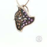 2003 LeVian Sterling Silver Pendant with Citrine and Amethyst Grand Sample