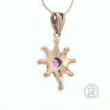 2001 LeVian Sterling Silver Pendant Natural Amethyst and Marcasite Grand Sample Star