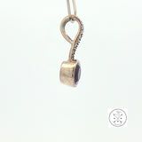 2001 LeVian Sterling Silver Pendant Natural Amethyst and Marcasite Grand Sample Small