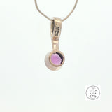 2001 LeVian Sterling Silver Pendant Natural Amethyst and Marcasite Grand Sample Small