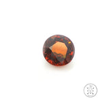 5.21 Carat Natural Orange Zircon 9.5 mm Round Faceted Gemstone Loose