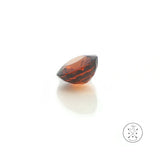 5.21 Carat Natural Orange Zircon 9.5 mm Round Faceted Gemstone Loose