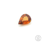 4.88 Carat Natural Orange Zircon 12.5 x 9.2 mm Pear Faceted Gemstone Loose
