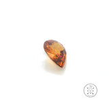4.88 Carat Natural Orange Zircon 12.5 x 9.2 mm Pear Faceted Gemstone Loose