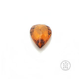 4.88 Carat Natural Orange Zircon 12.5 x 9.2 mm Pear Faceted Gemstone Loose