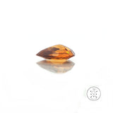 4.88 Carat Natural Orange Zircon 12.5 x 9.2 mm Pear Faceted Gemstone Loose