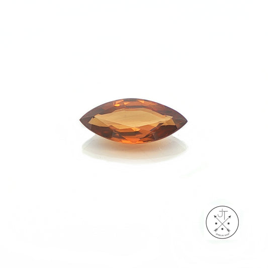 3.60 Carat Natural Orange Zircon 14.3 x 6.5 mm Marquise Faceted Gemstone Loose