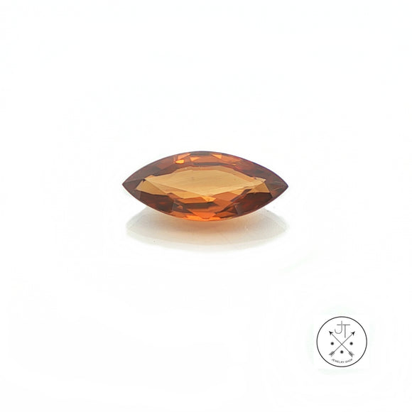 3.60 Carat Natural Orange Zircon 14.3 x 6.5 mm Marquise Faceted Gemstone Loose