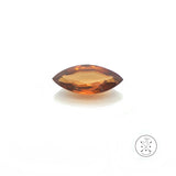 3.60 Carat Natural Orange Zircon 14.3 x 6.5 mm Marquise Faceted Gemstone Loose