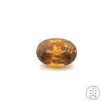 8.04 Carat Natural Yellow Zircon 13.4 x 9.4 mm Oval Faceted Gemstone Loose