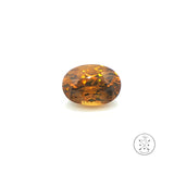 8.04 Carat Natural Yellow Zircon 13.4 x 9.4 mm Oval Faceted Gemstone Loose