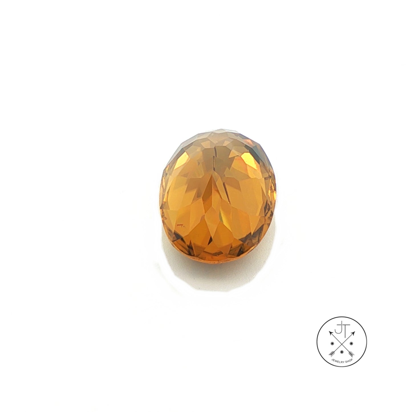 8.04 Carat Natural Yellow Zircon 13.4 x 9.4 mm Oval Faceted Gemstone Loose