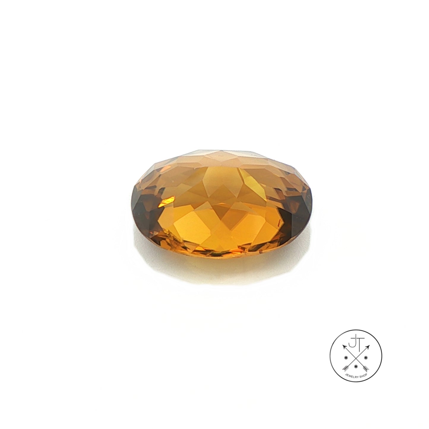 8.04 Carat Natural Yellow Zircon 13.4 x 9.4 mm Oval Faceted Gemstone Loose