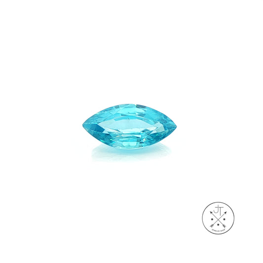 3.02 Carat Natural Blue Zircon 13.8 x 6.4 mm Marquise Faceted Gemstone Loose