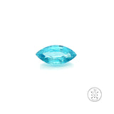 3.02 Carat Natural Blue Zircon 13.8 x 6.4 mm Marquise Faceted Gemstone Loose