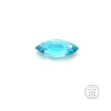 3.02 Carat Natural Blue Zircon 13.8 x 6.4 mm Marquise Faceted Gemstone Loose