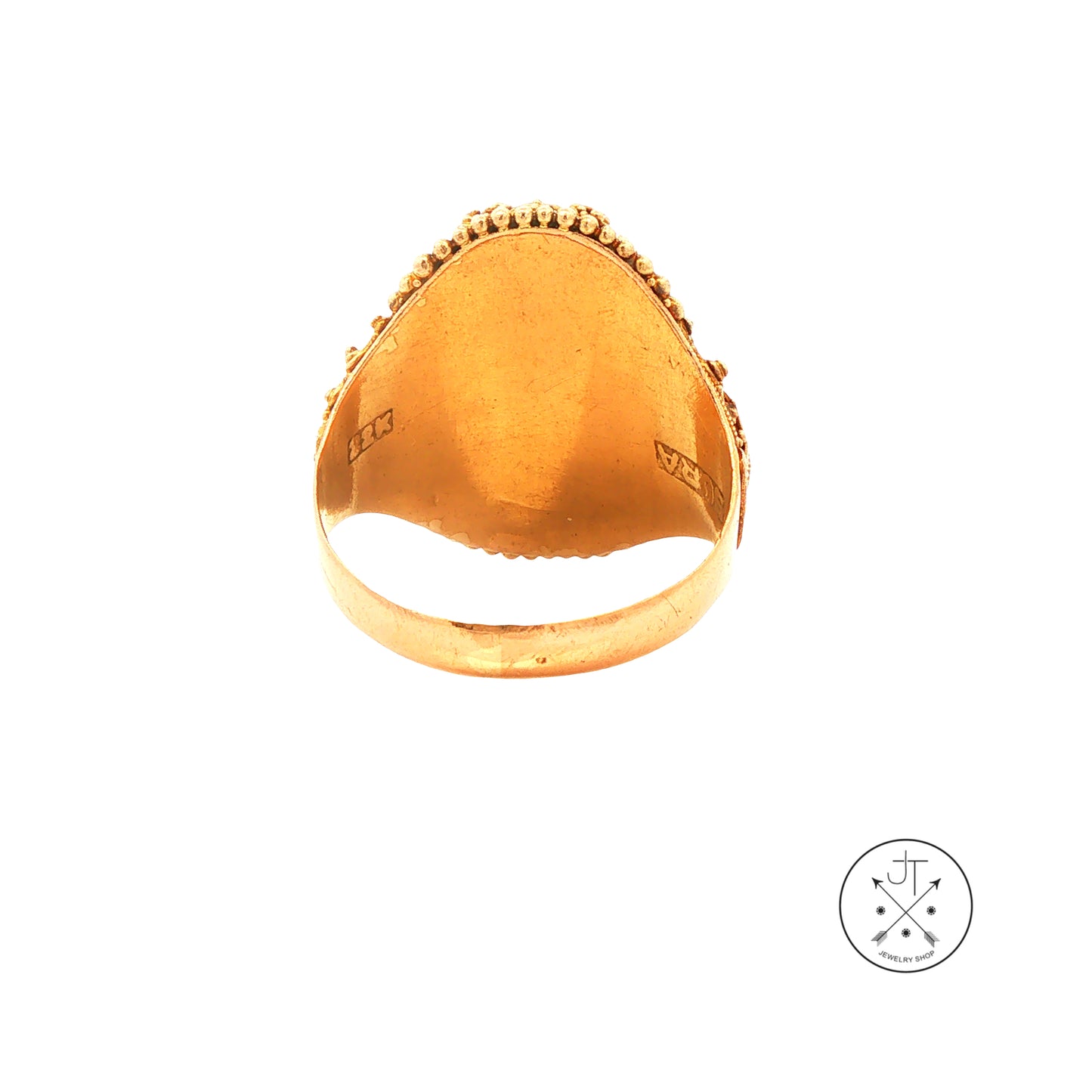 Vintage 22k Yellow Gold Barong Ring Size 8 Sura Estate