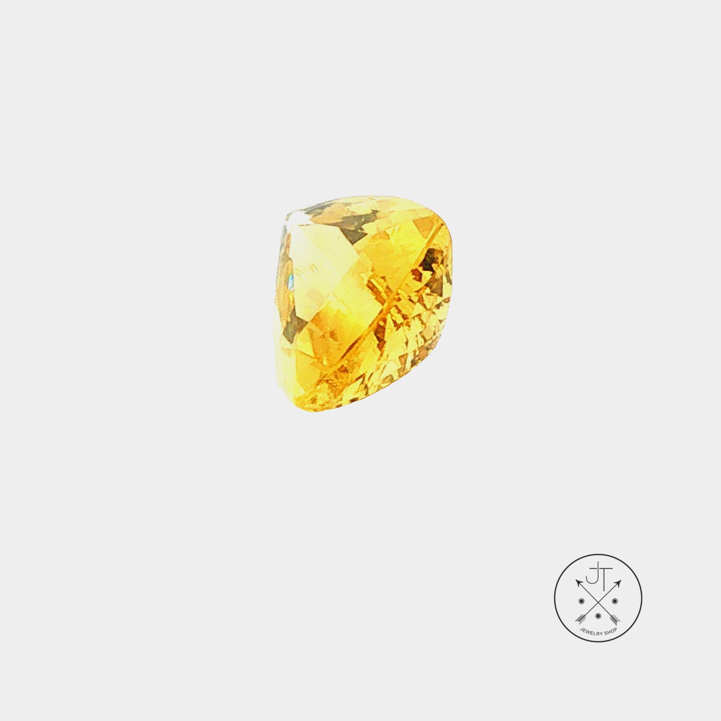 4.71 Carat Natural Heliodor Beryl 13.5 x 10.8 mm Long Trillion Faceted Gemstone Loose Russia