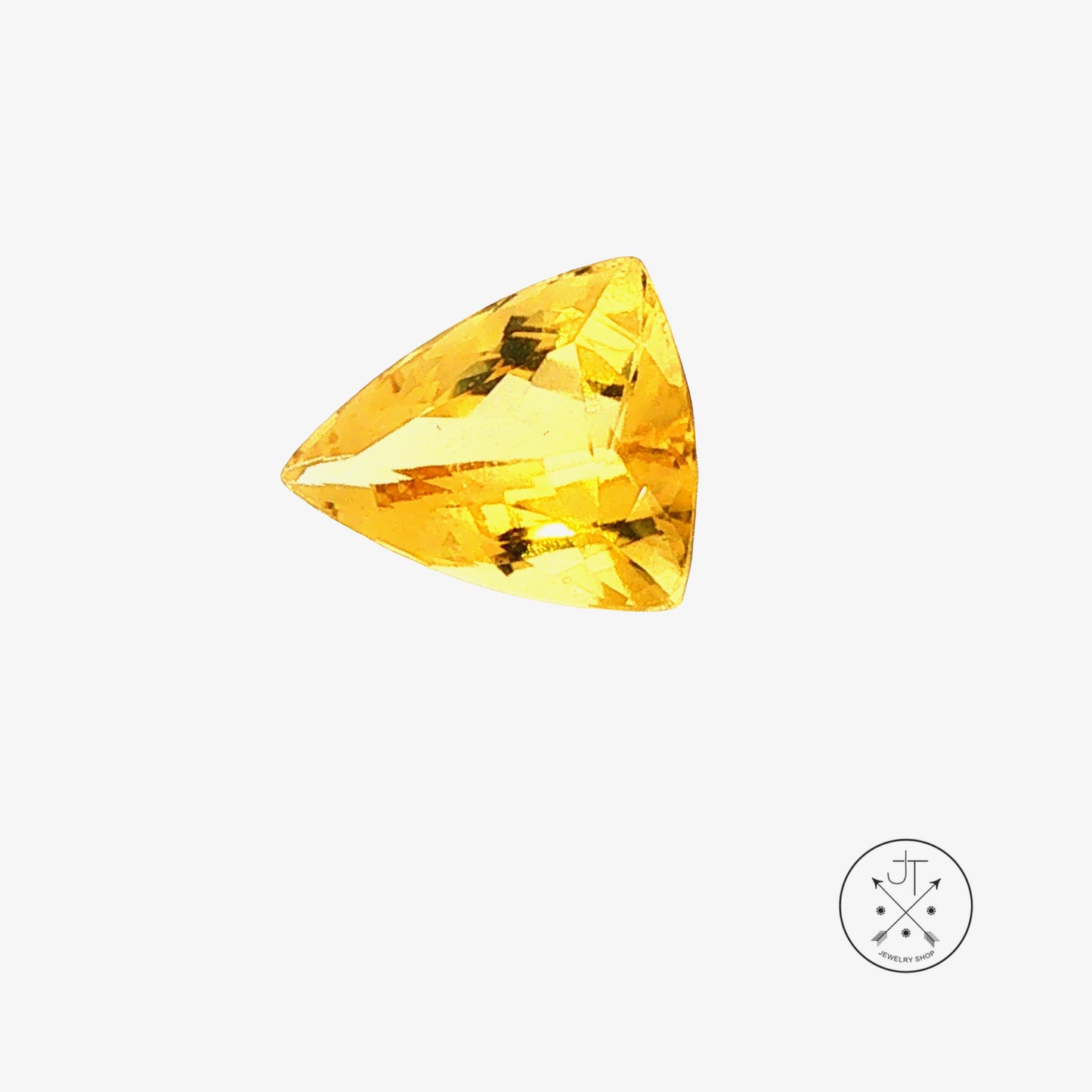 4.71 Carat Natural Heliodor Beryl 13.5 x 10.8 mm Long Trillion Faceted Gemstone Loose Russia