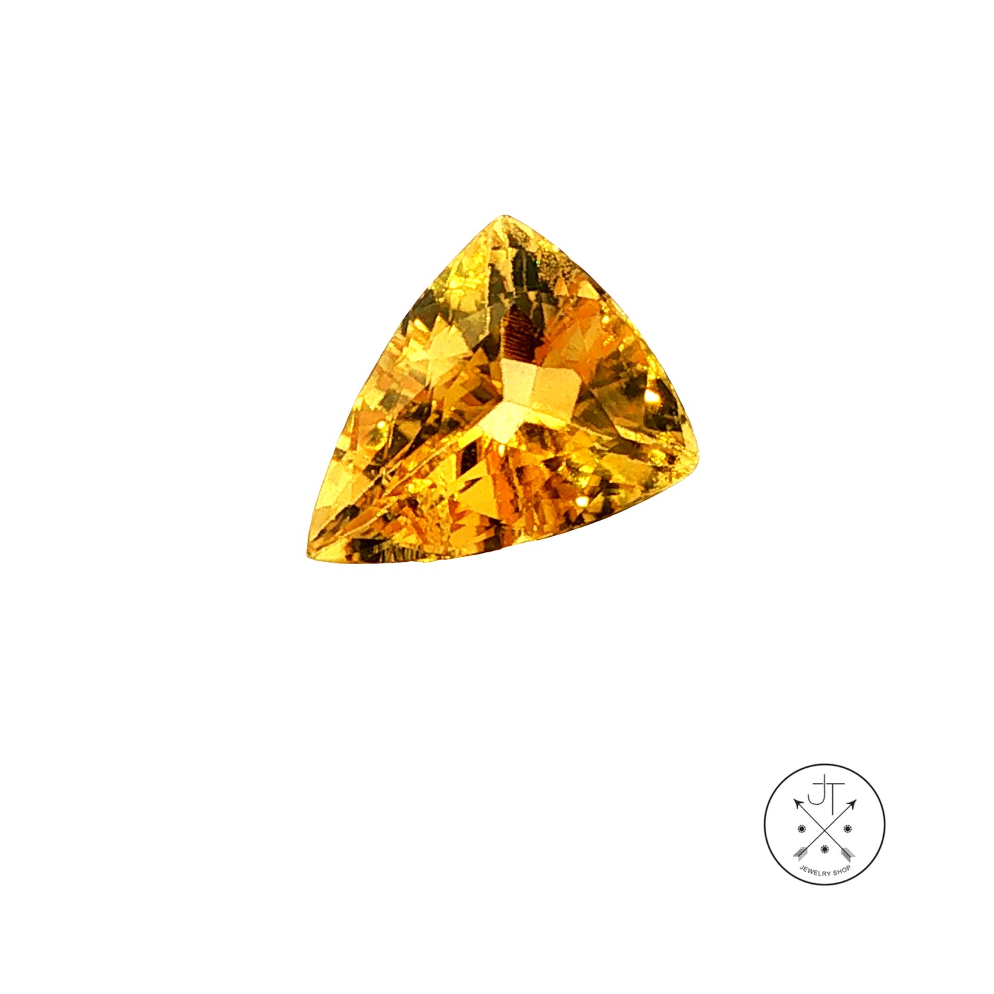 4.71 Carat Natural Heliodor Beryl 13.5 x 10.8 mm Long Trillion Faceted Gemstone Loose Russia
