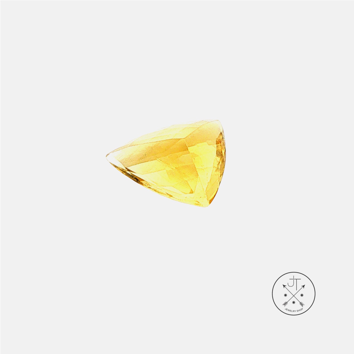 4.71 Carat Natural Heliodor Beryl 13.5 x 10.8 mm Long Trillion Faceted Gemstone Loose Russia