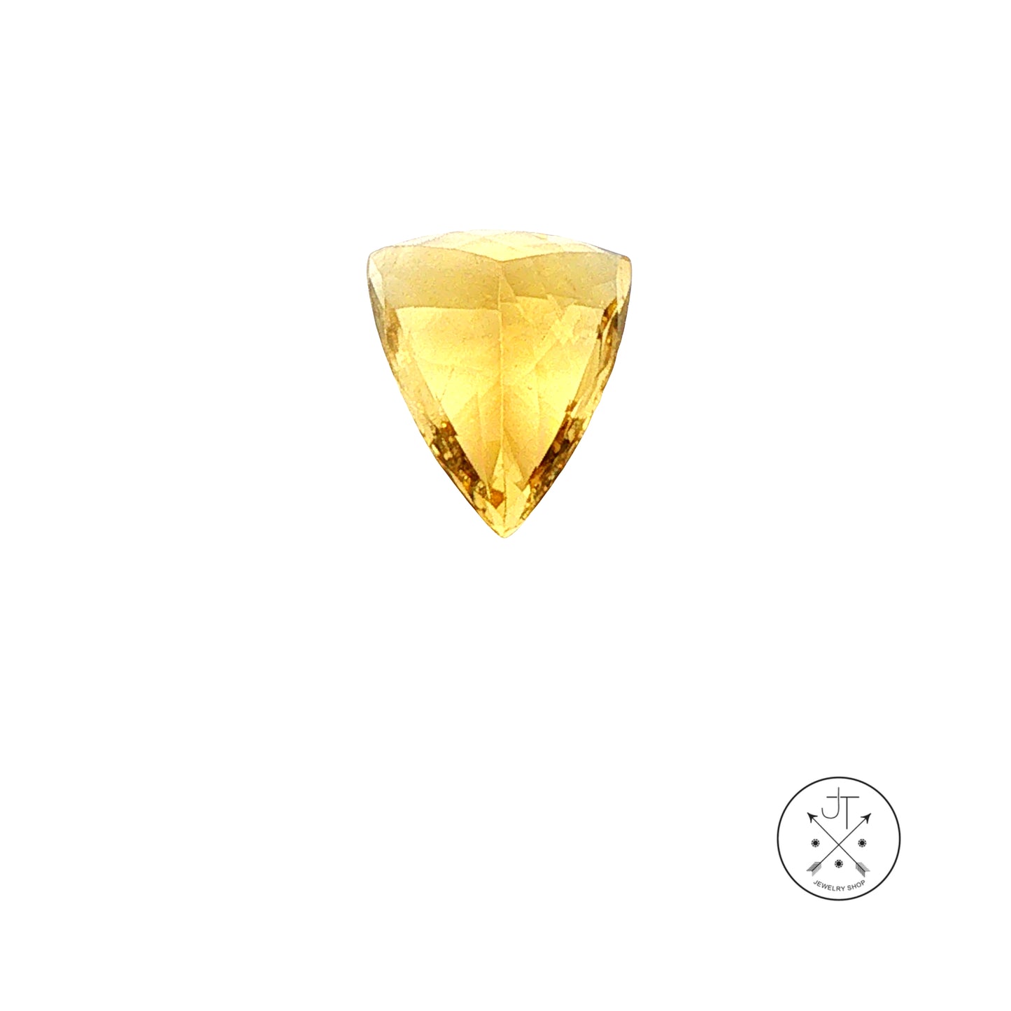 4.71 Carat Natural Heliodor Beryl 13.5 x 10.8 mm Long Trillion Faceted Gemstone Loose Russia