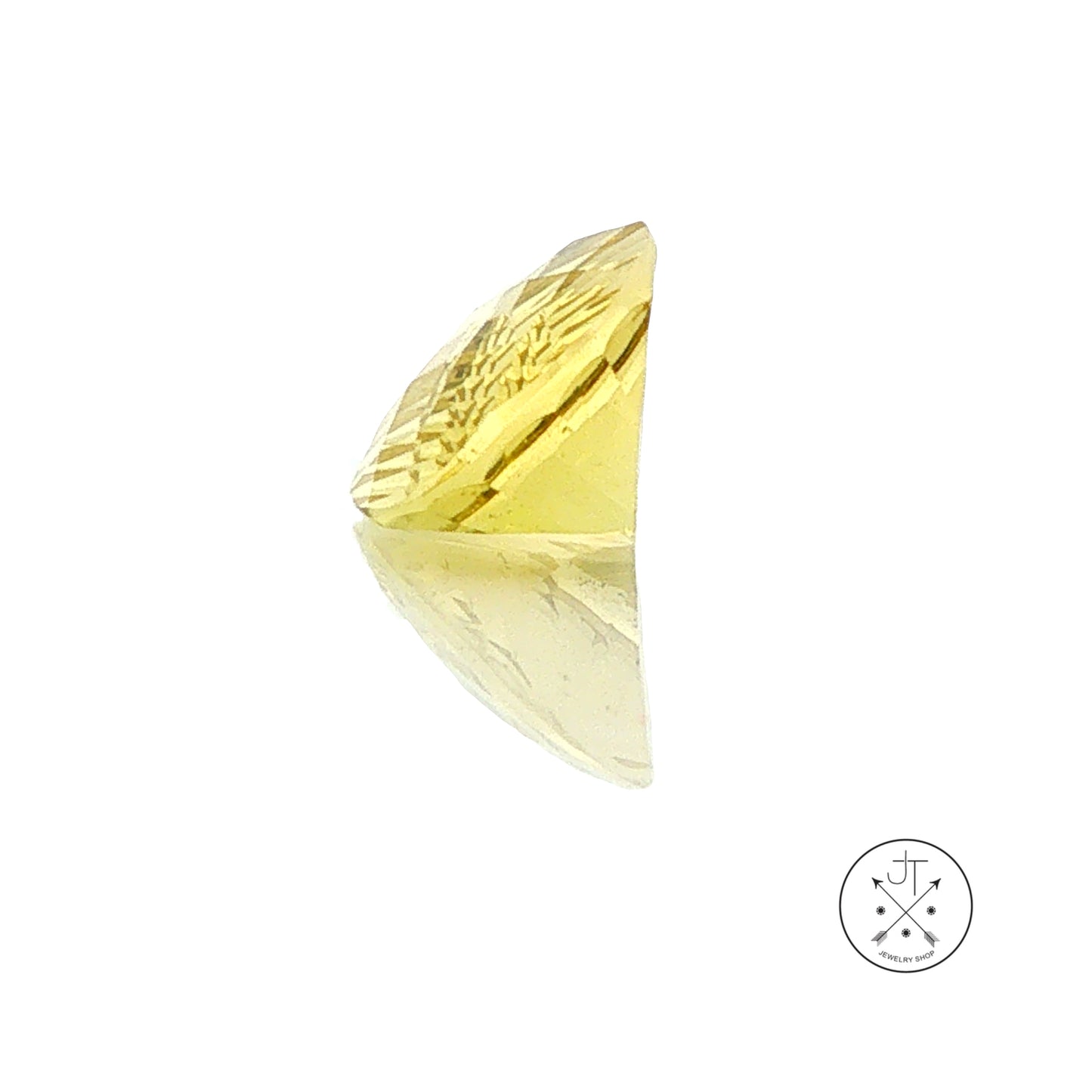 3.92 Carat Natural Heliodor Golden Beryl 12 x 9.8 mm Oval Faceted Gemstone Loose