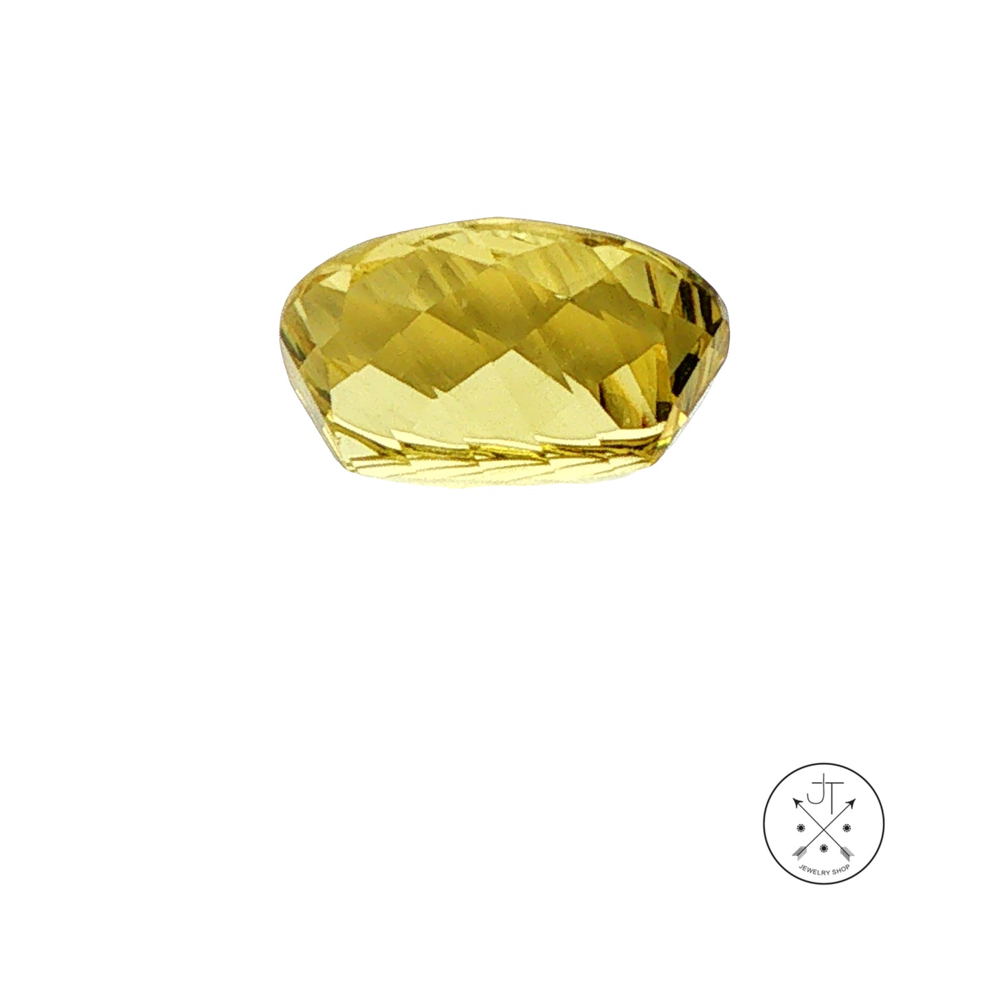 3.92 Carat Natural Heliodor Golden Beryl 12 x 9.8 mm Oval Faceted Gemstone Loose