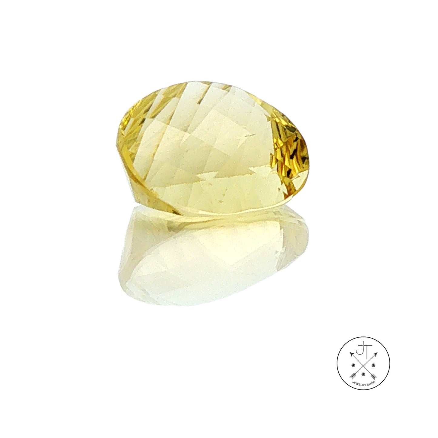 3.92 Carat Natural Heliodor Golden Beryl 12 x 9.8 mm Oval Faceted Gemstone Loose