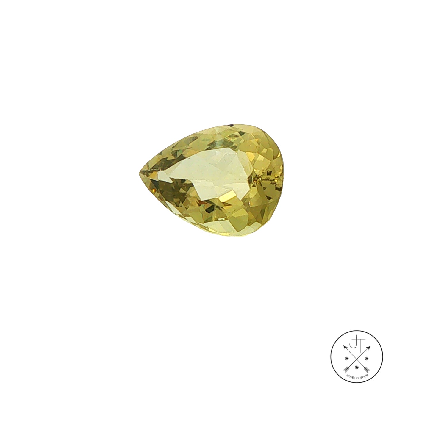 6.60 Carat Natural Green Beryl 15 x 11 mm Pear Faceted Gemstone Loose