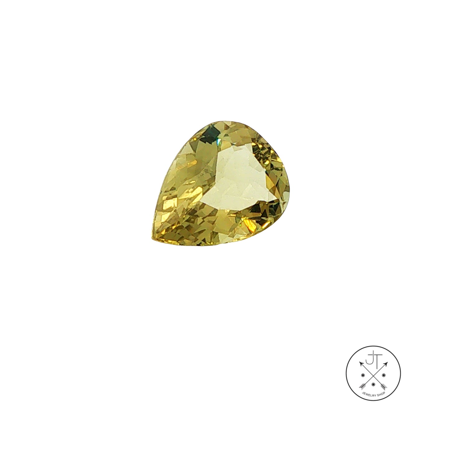 6.60 Carat Natural Green Beryl 15 x 11 mm Pear Faceted Gemstone Loose