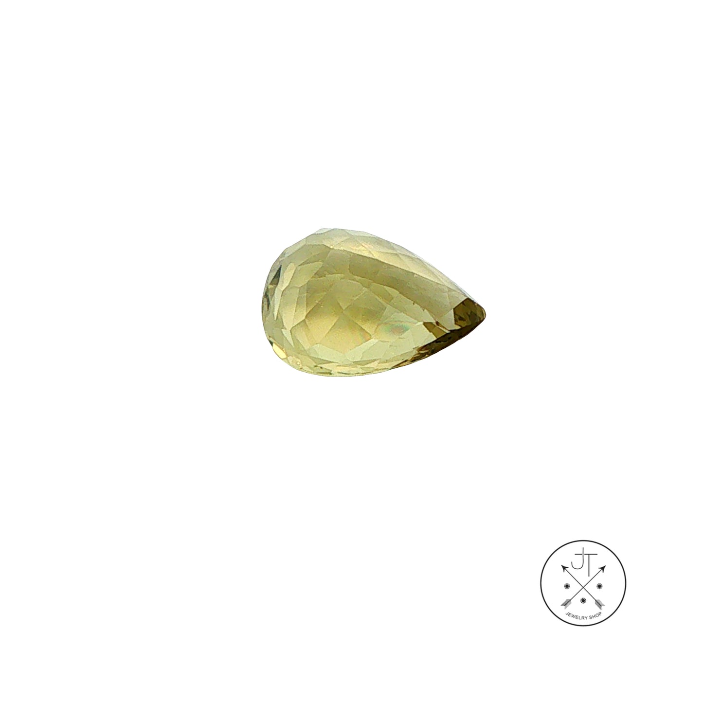 6.60 Carat Natural Green Beryl 15 x 11 mm Pear Faceted Gemstone Loose