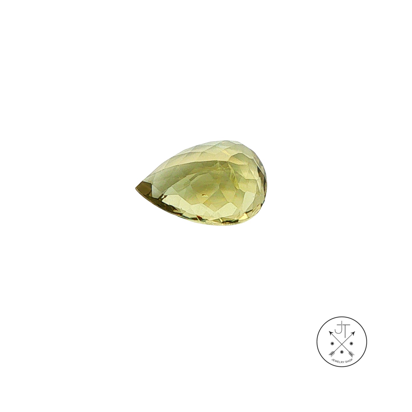 6.60 Carat Natural Green Beryl 15 x 11 mm Pear Faceted Gemstone Loose