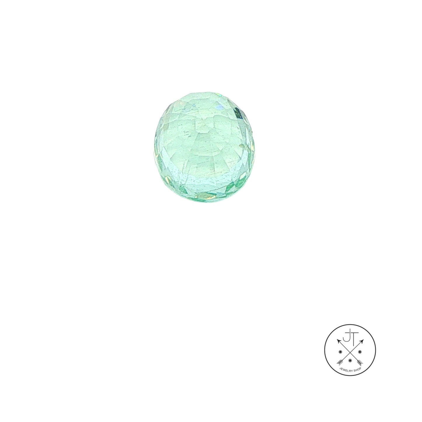 2.01 Carat Natural Green Beryl 9 x 7 mm Oval Faceted Gemstone Loose