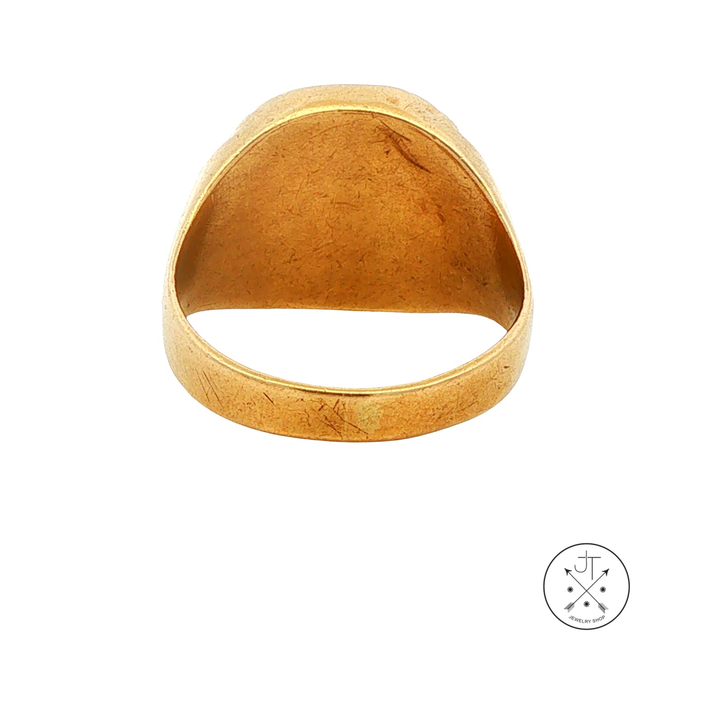 Vintage 10k Yellow Gold Masonic Ring Size 10.75 Estate