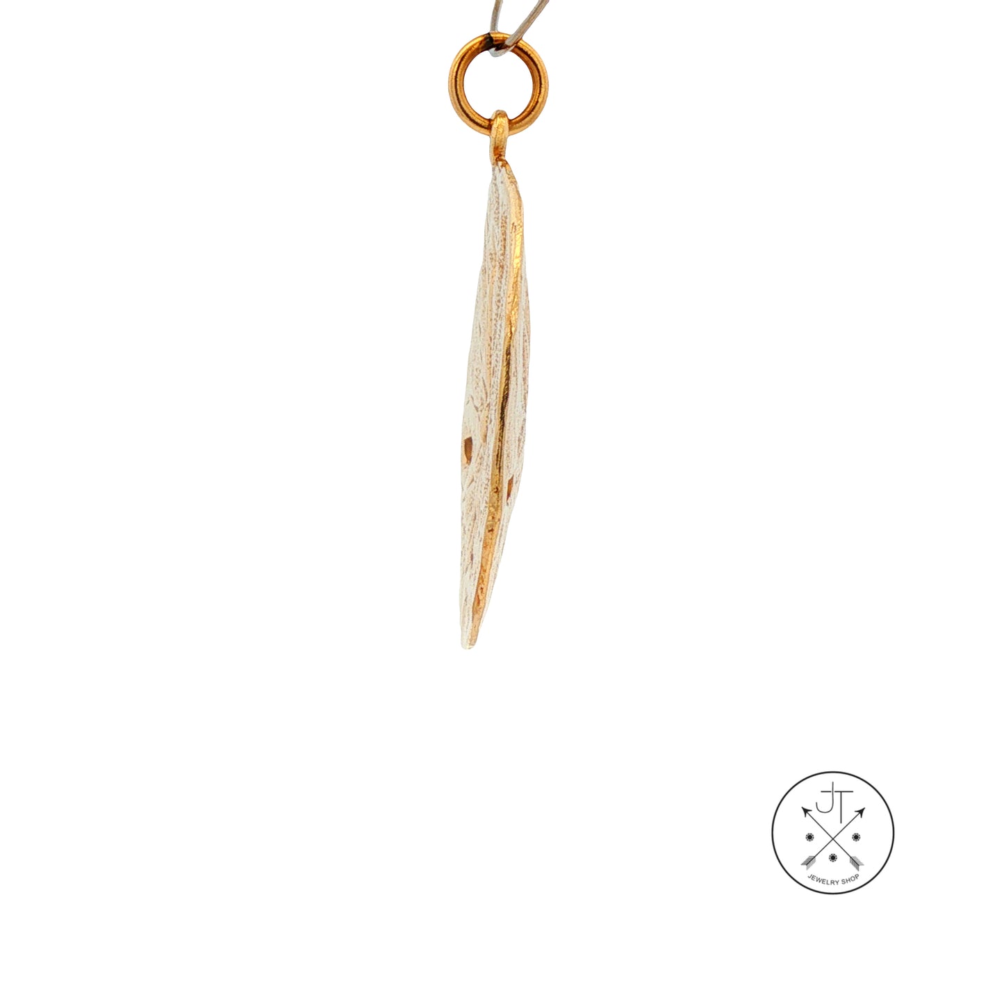 14k Yellow Gold James Avery Sand Dollar Pendant 1 1/2 Inch Heavy