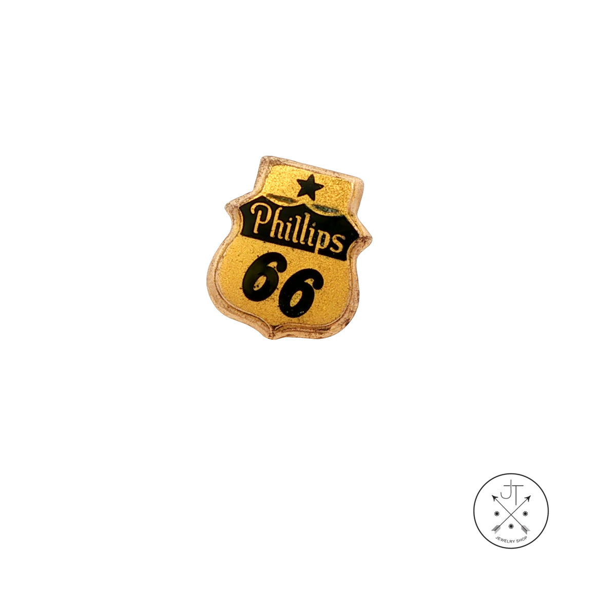 Vintage Phillips 66 10k Yellow Gold Service Pin Robbins Co 10 Year Oil Gas
