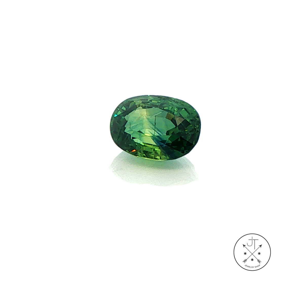 2.23 Carat Natural Sapphire Oval Faceted 8.6 x 6.2 mm Gemstone Teal Loose No Heat
