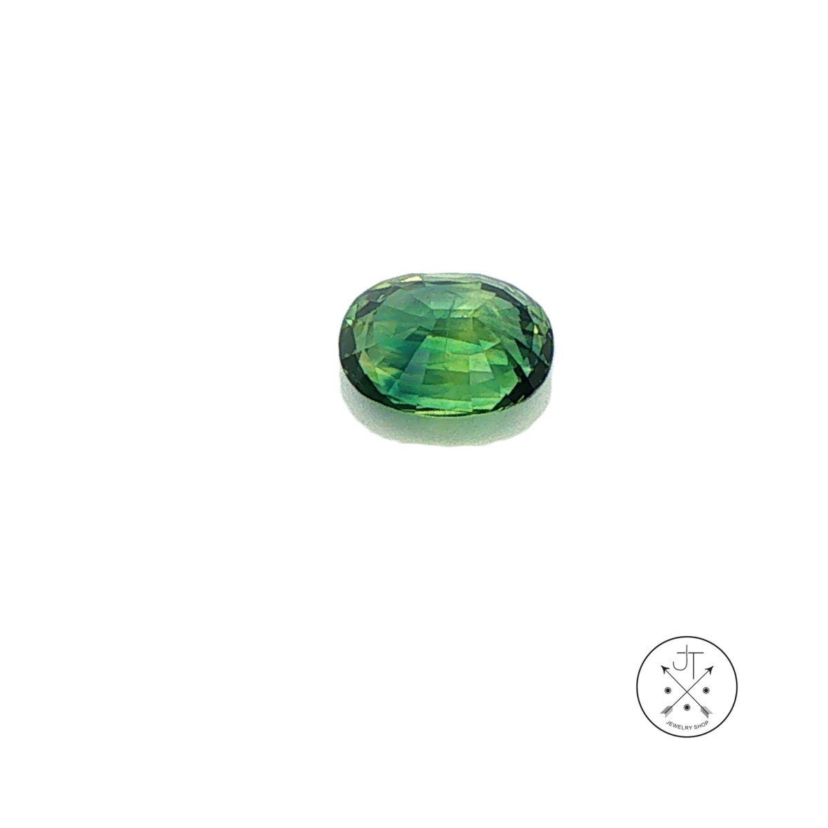 2.23 Carat Natural Sapphire Oval Faceted 8.6 x 6.2 mm Gemstone Teal Loose No Heat