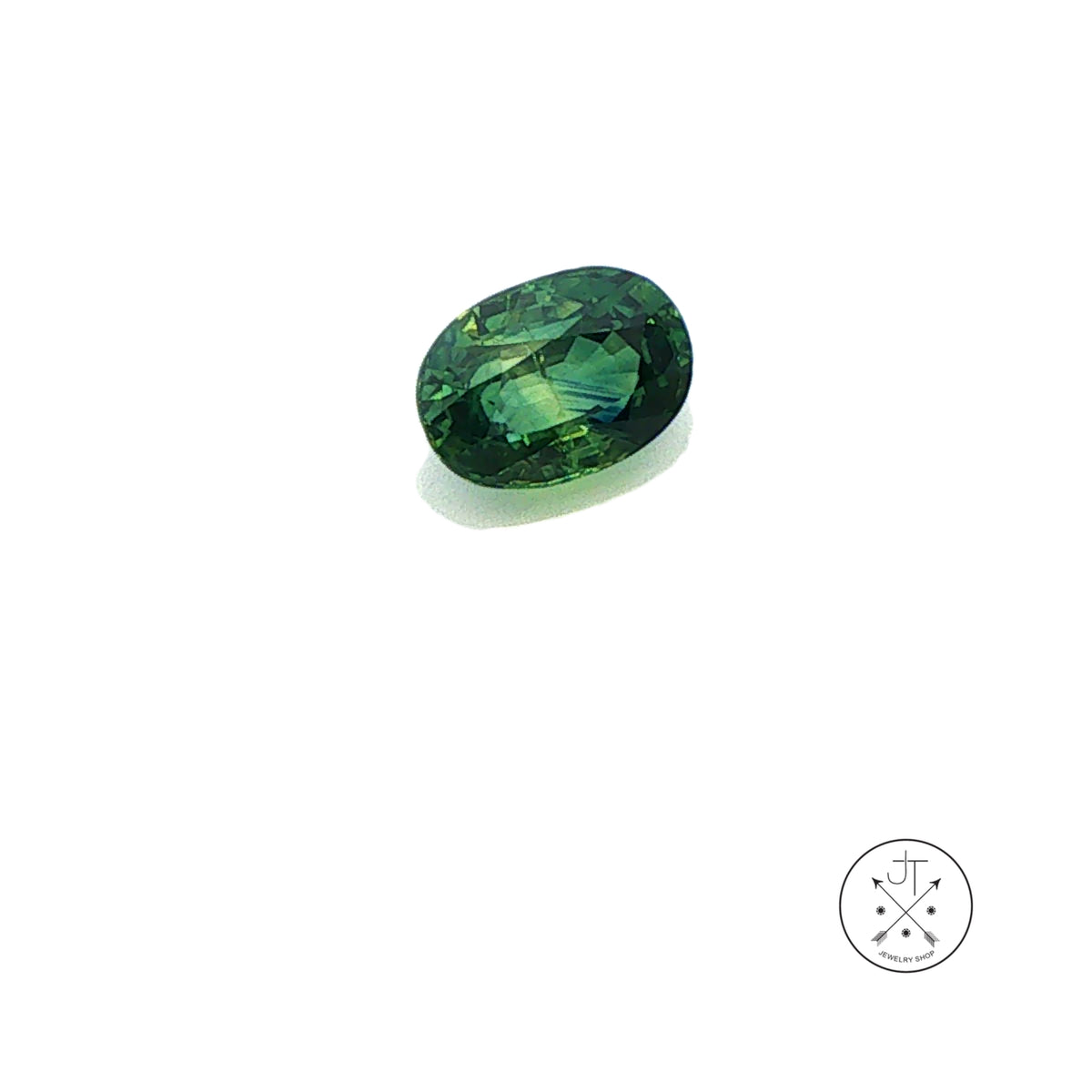 2.23 Carat Natural Sapphire Oval Faceted 8.6 x 6.2 mm Gemstone Teal Loose No Heat