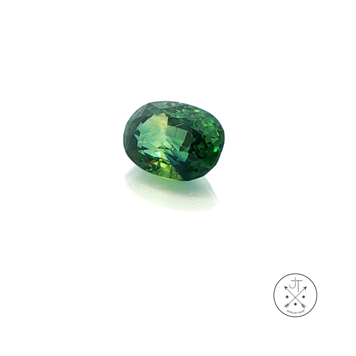 2.23 Carat Natural Sapphire Oval Faceted 8.6 x 6.2 mm Gemstone Teal Loose No Heat