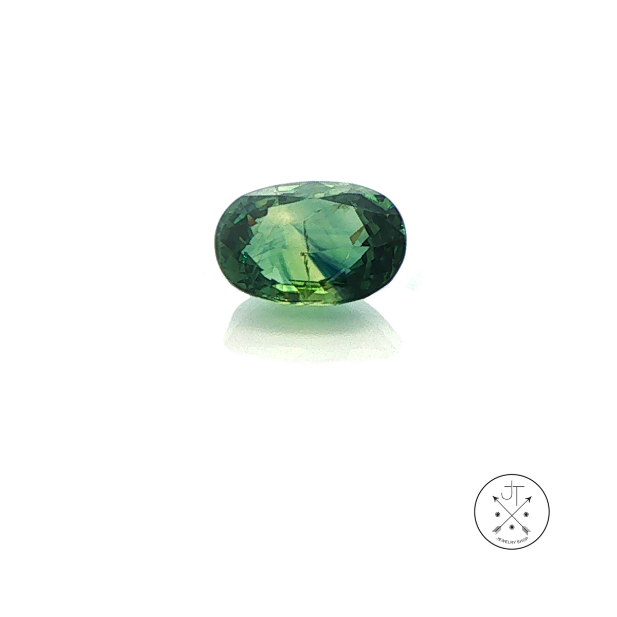 2.23 Carat Natural Sapphire Oval Faceted 8.6 x 6.2 mm Gemstone Teal Loose No Heat