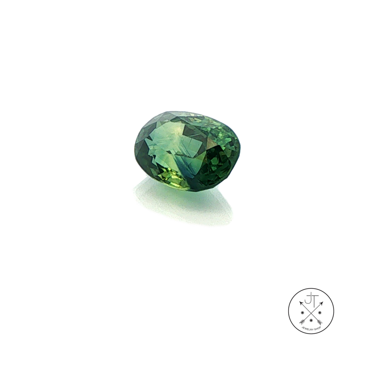2.23 Carat Natural Sapphire Oval Faceted 8.6 x 6.2 mm Gemstone Teal Loose No Heat