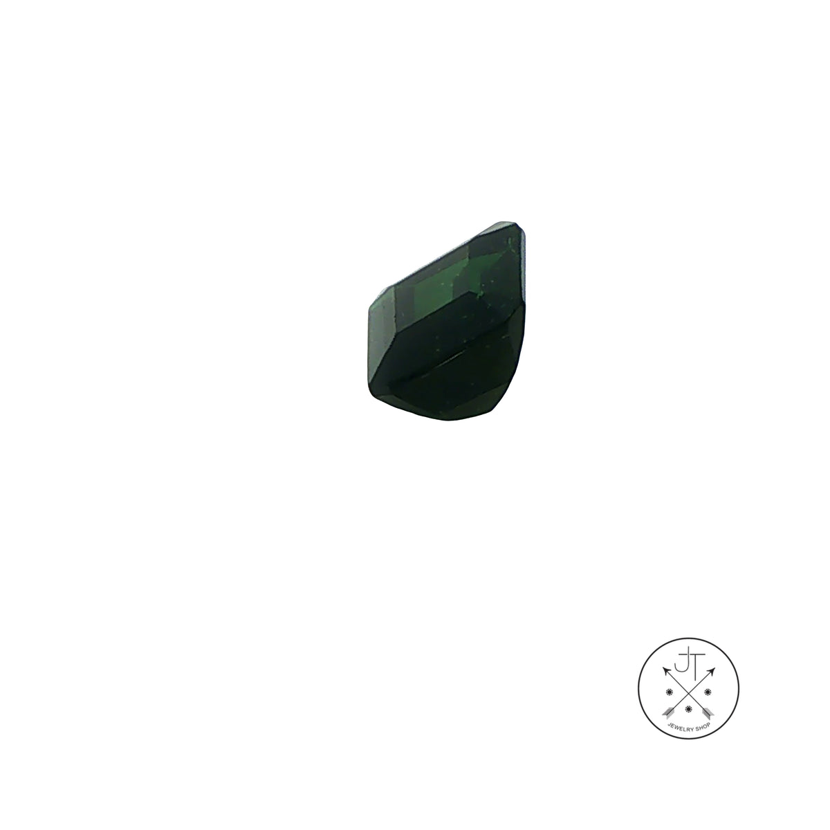 2.19 Carat Natural Green Tourmaline 7 mm Square Emerald cut Gemstone Loose