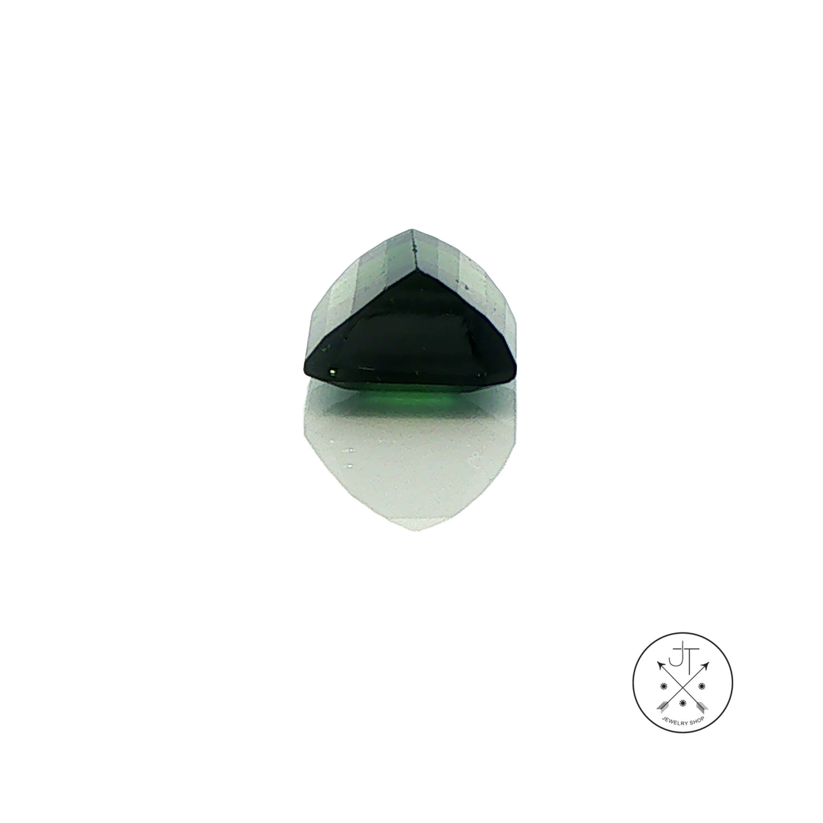2.19 Carat Natural Green Tourmaline 7 mm Square Emerald cut Gemstone Loose