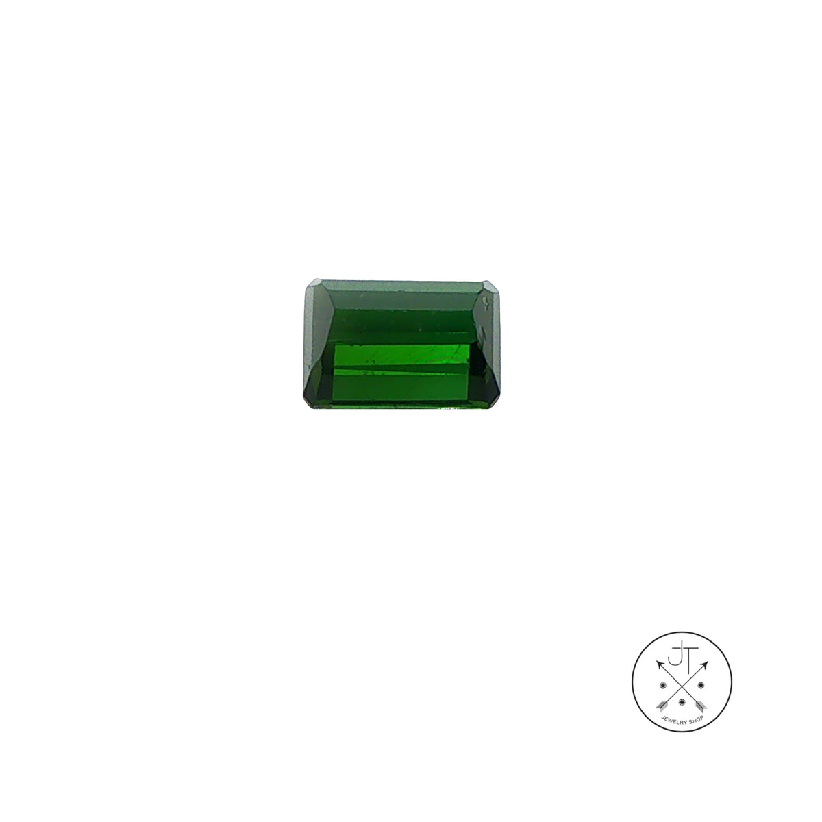 1.65 Carat Natural Green Tourmaline 7.6 x 5.3 mm Emerald cut Gemstone Loose