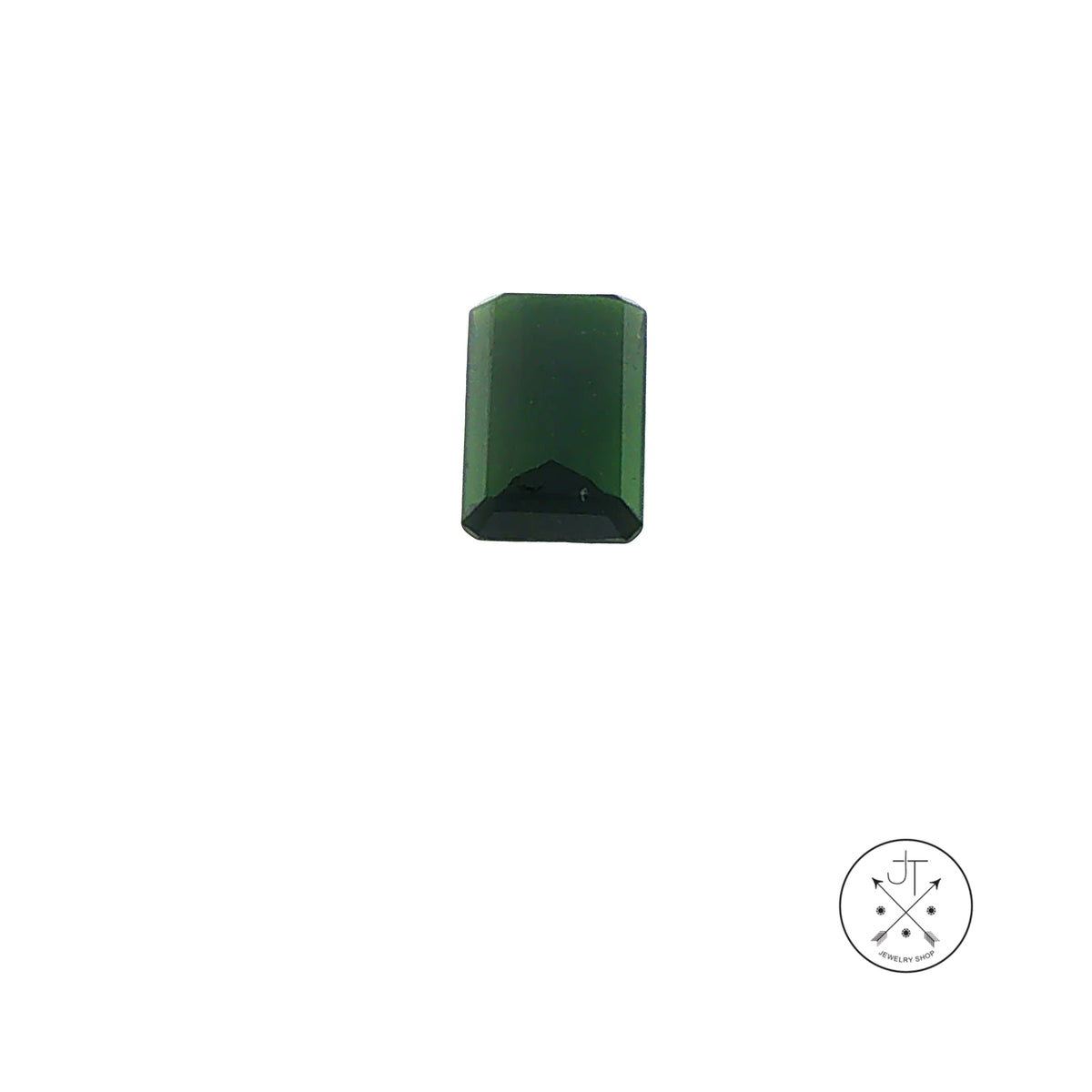1.65 Carat Natural Green Tourmaline 7.6 x 5.3 mm Emerald cut Gemstone Loose