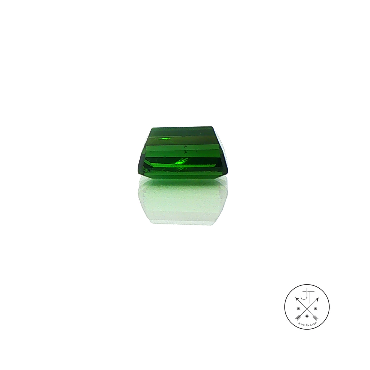 1.65 Carat Natural Green Tourmaline 7.6 x 5.3 mm Emerald cut Gemstone Loose