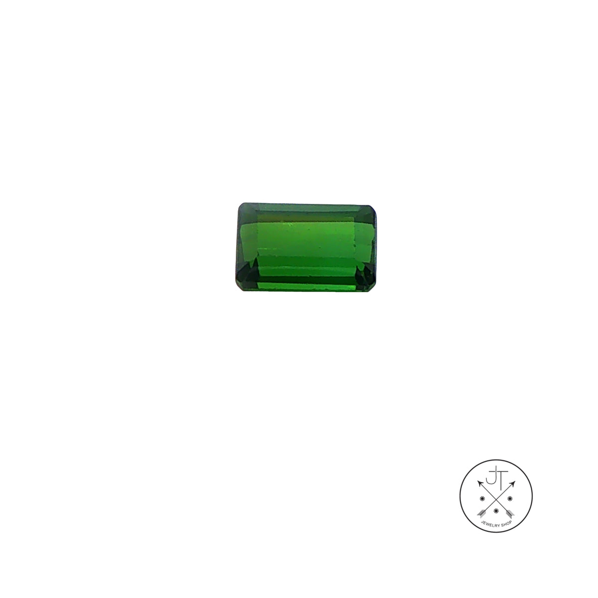 1.65 Carat Natural Green Tourmaline 7.6 x 5.3 mm Emerald cut Gemstone Loose
