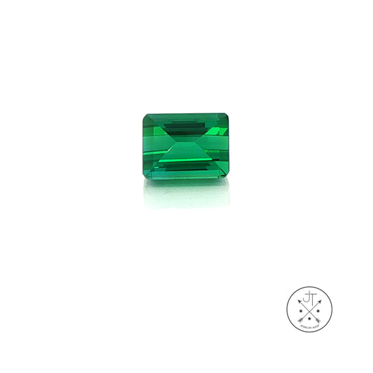 1.68 Carat Natural Green Tourmaline 7.3 x 5.7 mm Mixed-cut Gemstone Loose